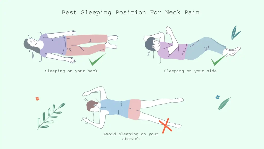 Best sleeping position on sale to avoid neck pain