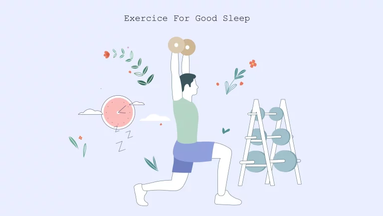 xxx Exercise for good sleep illustration of Exercise for Good Sleep