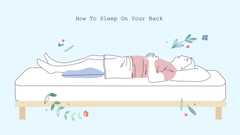 xxx how to sleep on your back illustration of man sleeping on back