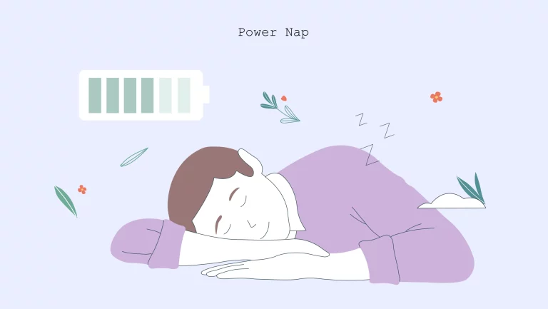 xxx power nap illustration man taking nap