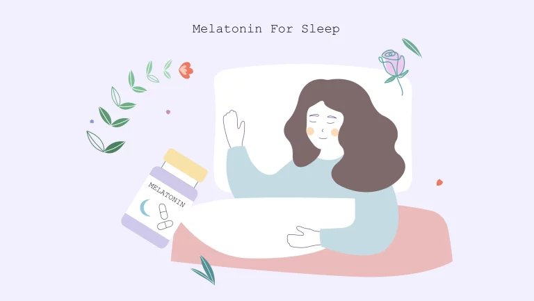 xxx Melatonin for sleep illustration of women with Melatonin