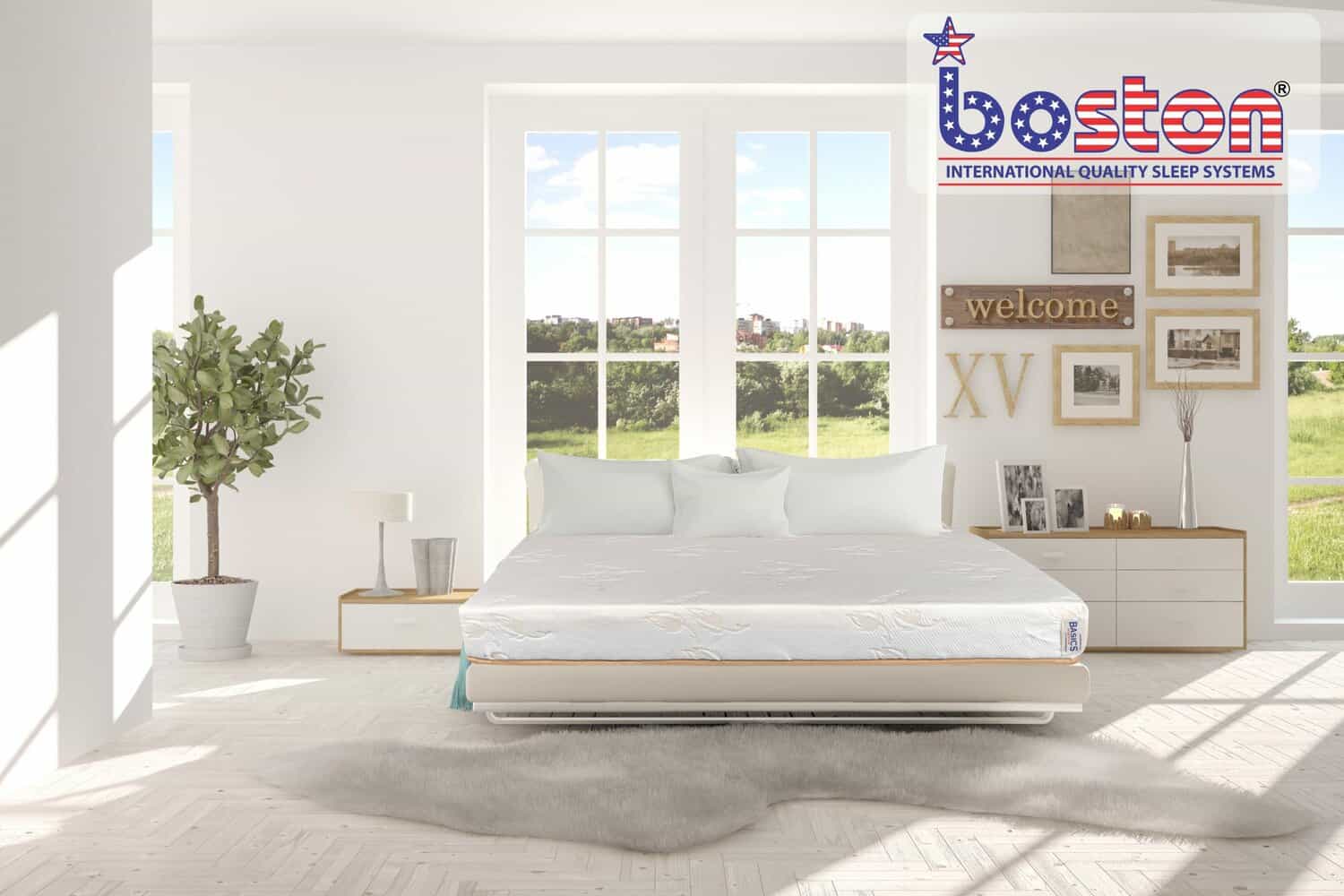 Boston Basic Orthopedic Natural Latex Memory Foam Mattress scaled Boston Basic Orthopedic Natural Latex & Memory Foam Mattress
